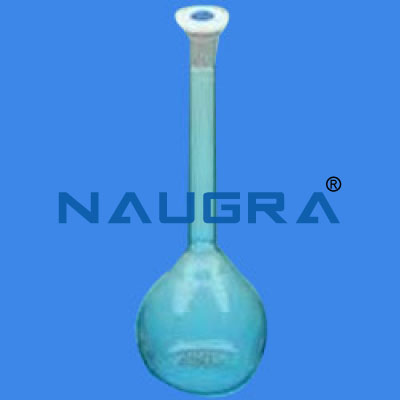 带一个标记的容量瓶，科学实验室用A级聚乙烯塞